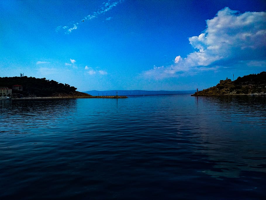 blue sky, open space, outdoor, sunshine, wallpaper, summer HD wallpaper