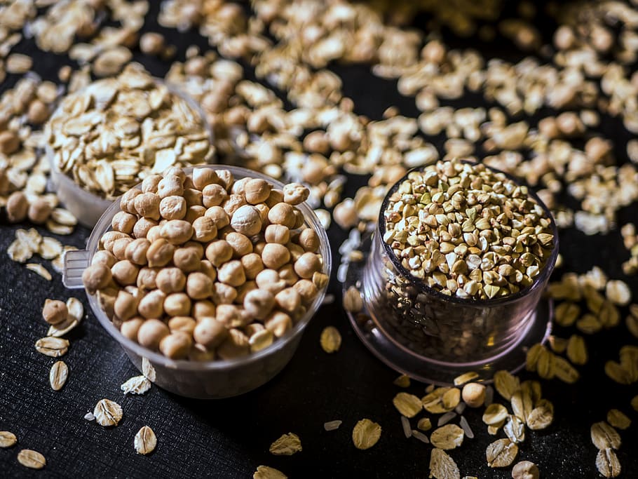 Brown Nut Lot, beans, blur, cereals, close-up, dry, grains, healthy HD wallpaper