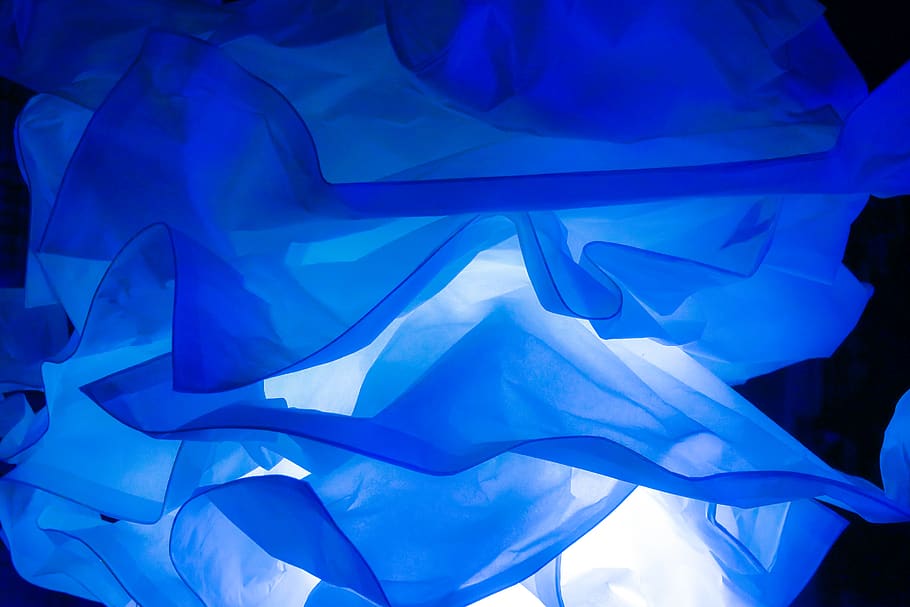 blue textile, close-up, no people, indoors, full frame, studio shot HD wallpaper