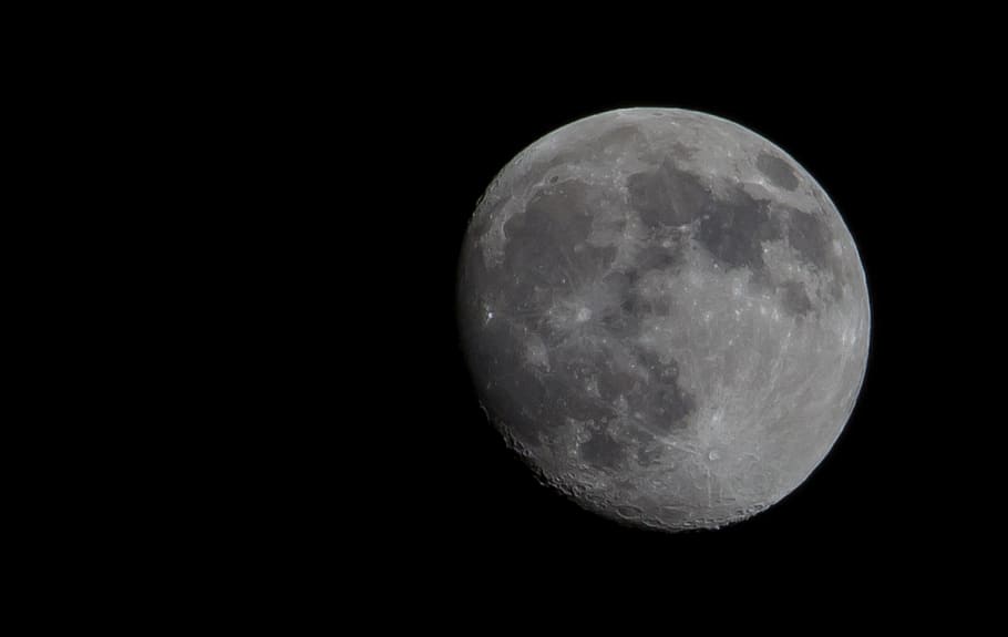 the moon, monday, space, astronomy, night, sky, planetary moon HD wallpaper