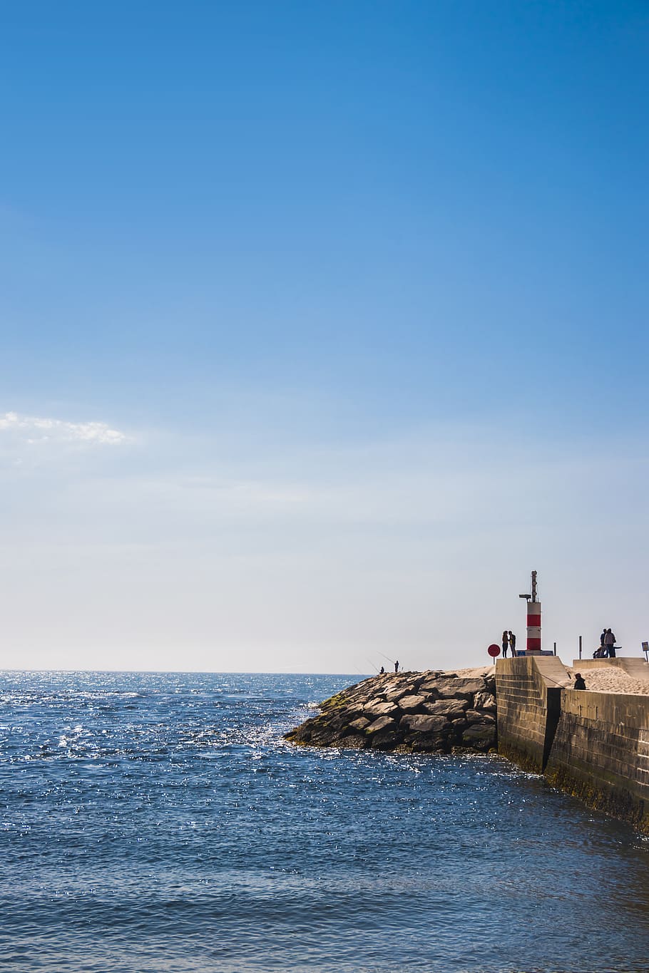 Waves Crashed Sea Wall, architecture, clouds, cloudscape, coast HD wallpaper