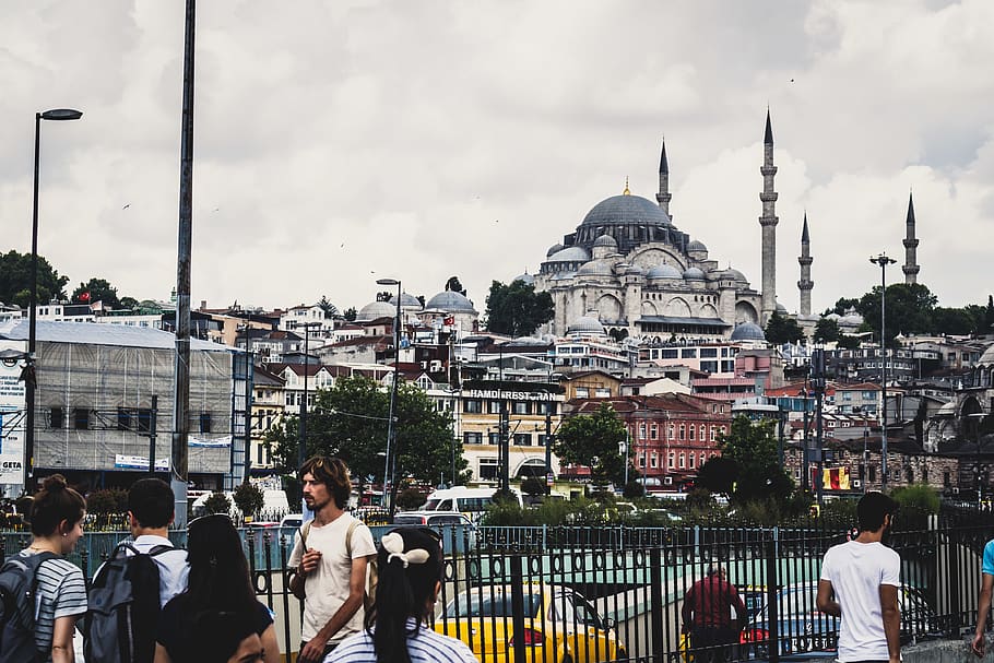 turkey, istanbul, fatih, people, strangers, streets, city, architecture, HD wallpaper
