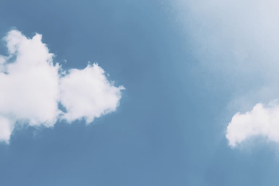 Blue Sky, clouds, nature, cloud - sky, low angle view, beauty in nature HD wallpaper
