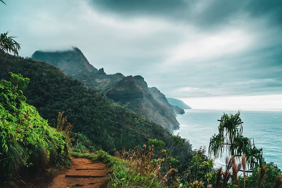 kauai, united states, napali, trail, hike, travel, explore