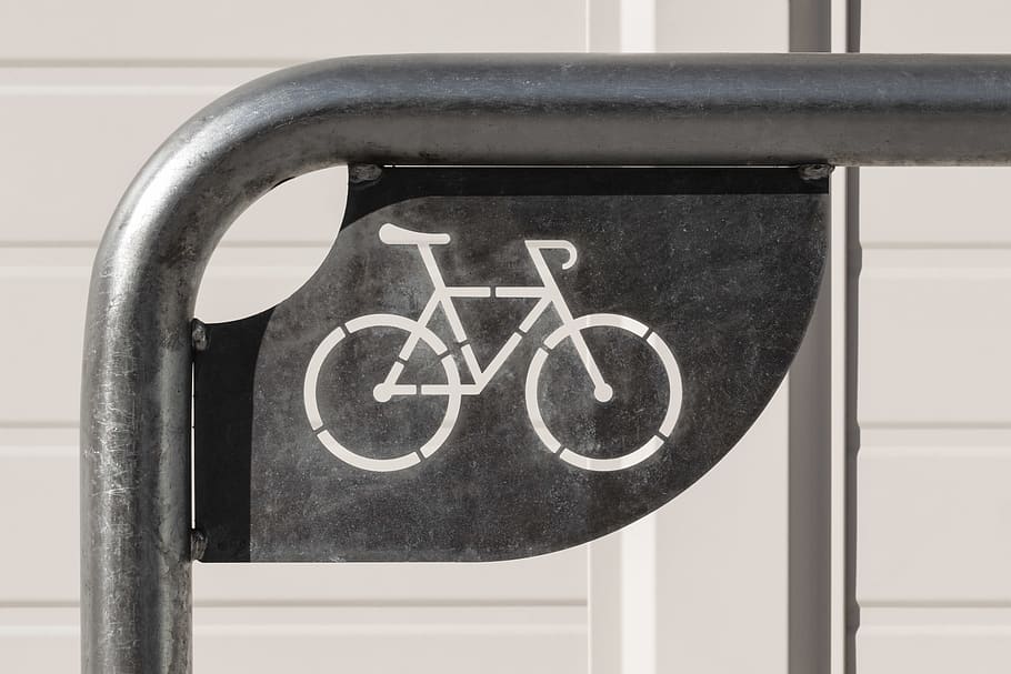 bicycle parking logo, sign, poland, wrocław, pasaż zielińskiego HD wallpaper