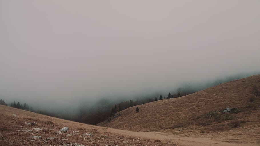 brown mountain, romania, vârful arjana, mehadia, gravel, dirt road HD wallpaper