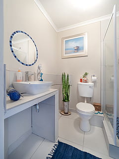 bathroom, interior, home, shower, toilet, sink, design, mirror HD wallpaper