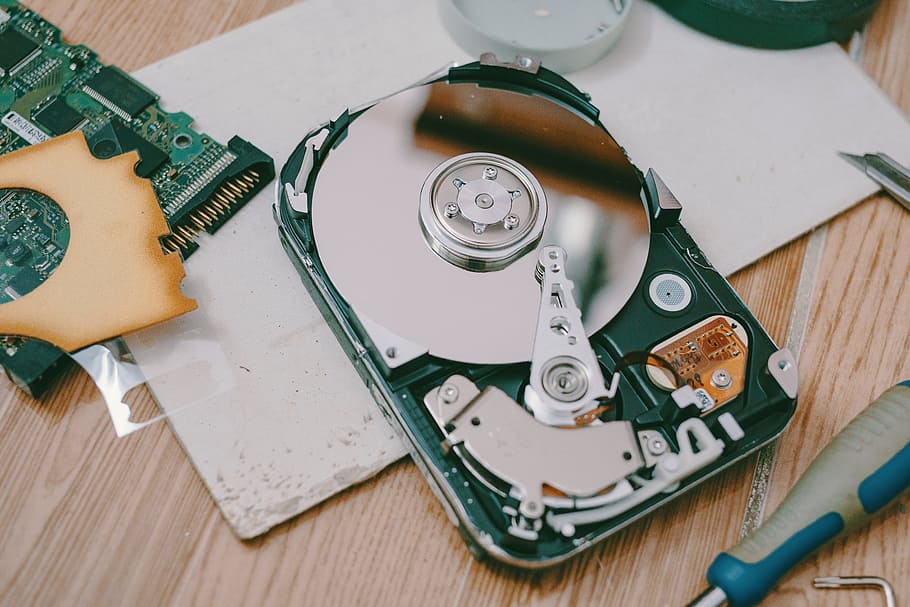 Optical Drive, cd, chip, disc, electronics, royalty  images, high angle view HD wallpaper