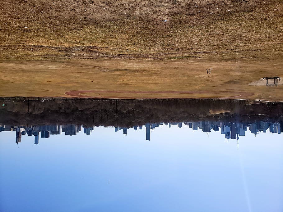 canada, toronto, reflection, water, waterfront, lake, nature HD wallpaper