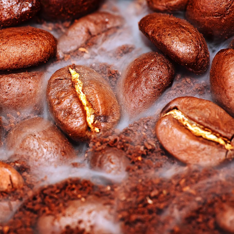 closeup, cafe, natural, cofee, coffe, coffee, brown, aroma HD wallpaper