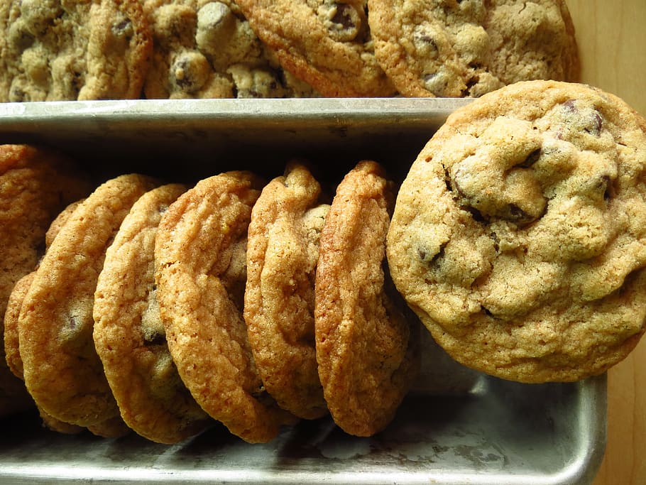 chocolate, cookies, baking, chocolate chips, desserts, food and drink HD wallpaper