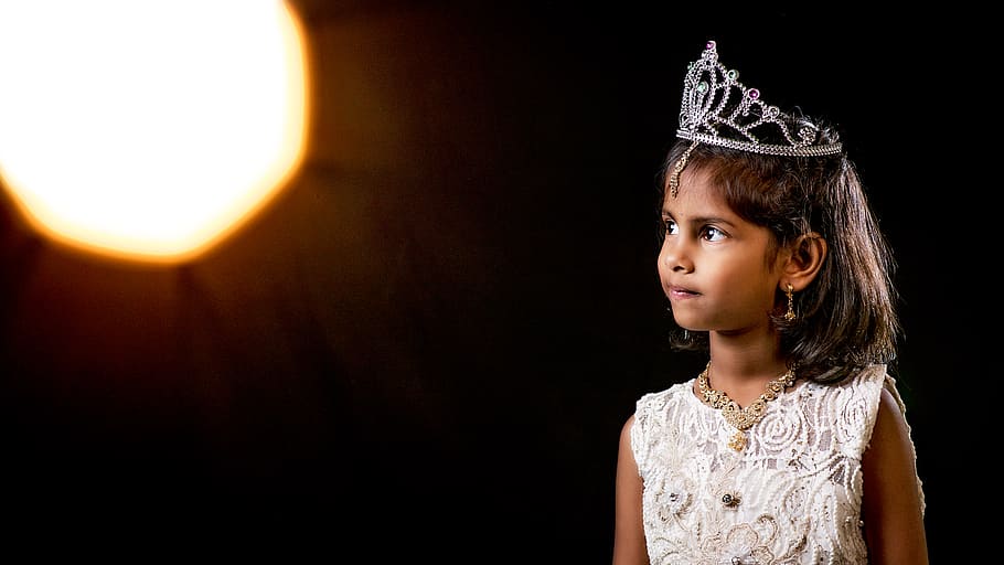human, person, accessories, accessory, jewelry, tiara, lace HD wallpaper