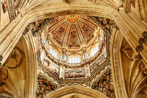 dome, cathedral, salamanca, architecture, church, gothic, art HD wallpaper