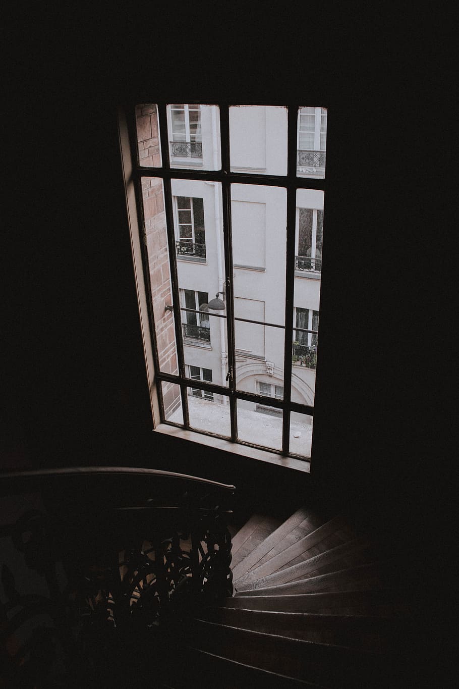 architectural photography of brown stairs, light, design, minimalism HD wallpaper