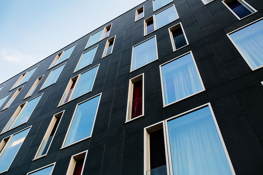 germany, munich, building, reflection, sky, window, building exterior HD wallpaper