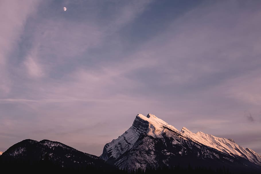 nature, mountains, sky, clouds, pink, purple, cloud - sky, scenics - nature HD wallpaper