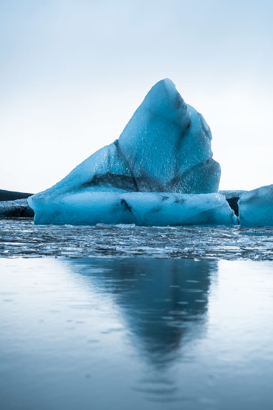 glacier on sea during daytime, water, sky, cold temperature, ice HD wallpaper