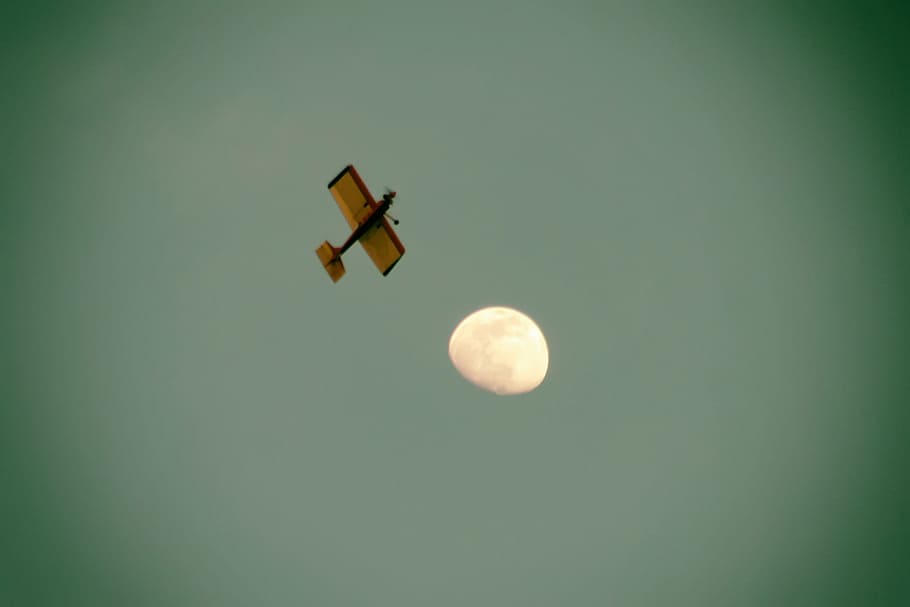 model, plane, airplane, moon, lunar, modelling, remote, controlled HD wallpaper