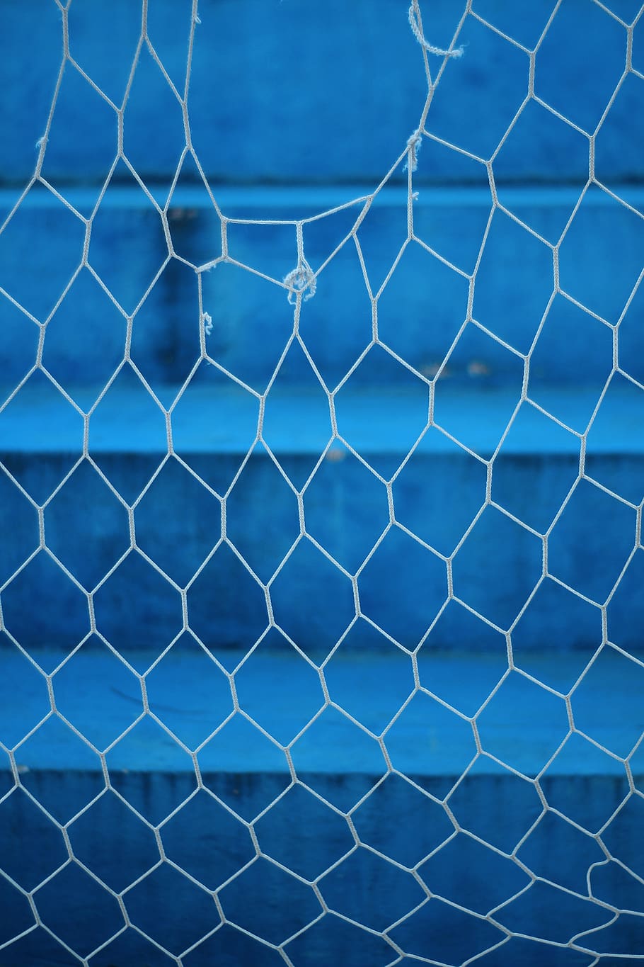 Blue and White Plaid Textile, blurred background, close-up, colors HD wallpaper