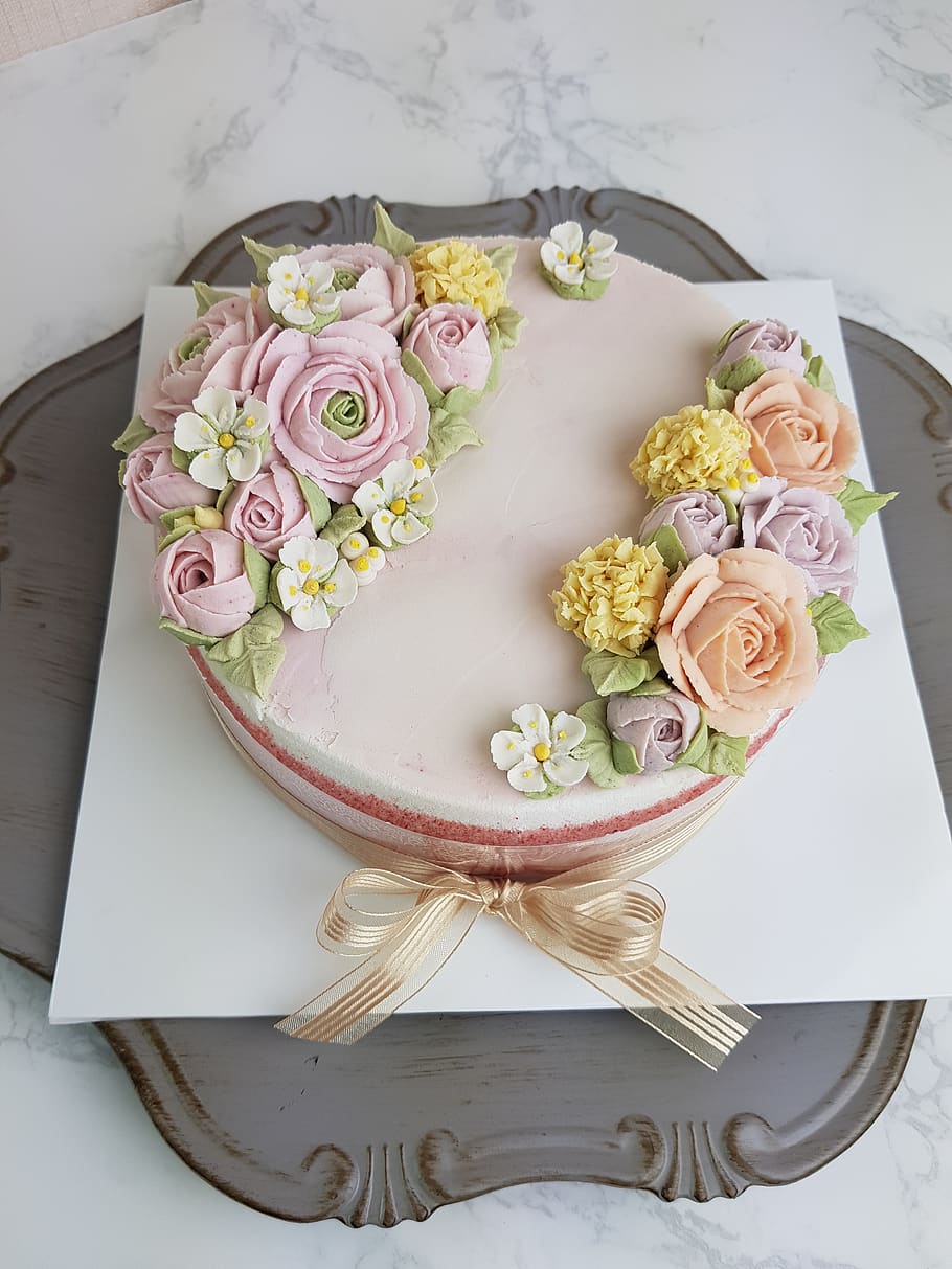 jinacake, cakeart, flower, freshness, flowering plant, high angle view HD wallpaper