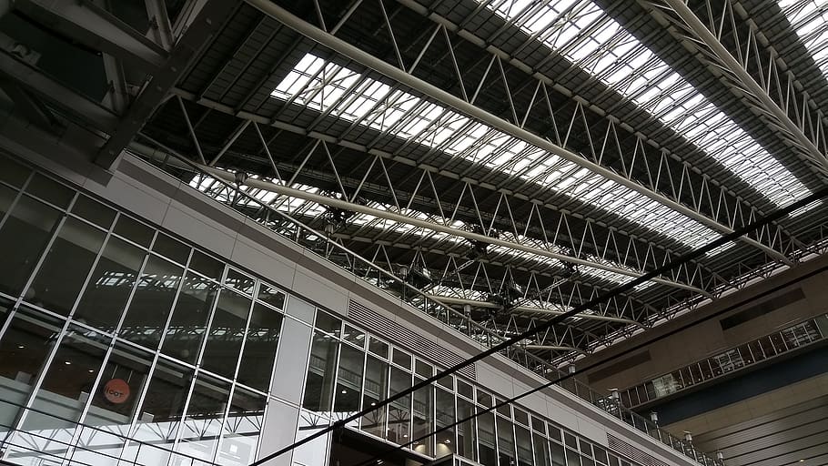 japan, ōsaka-shi, osaka station, building, train station, architecture, HD wallpaper