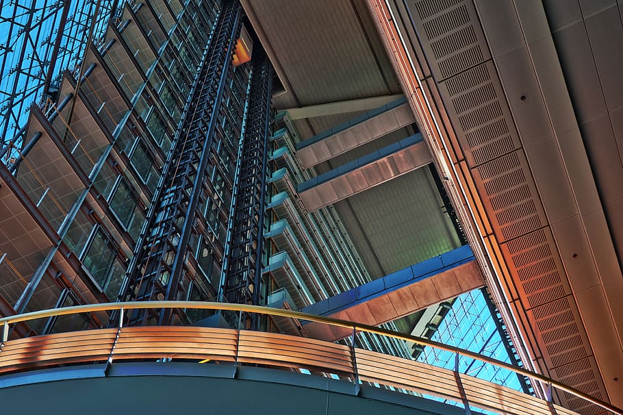 architecture, building, glass, modern, city, office, structure HD wallpaper