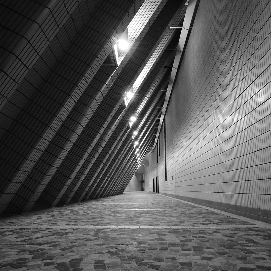 floor, corridor, flooring, path, walkway, hong kong, hong kong cultural centre HD wallpaper