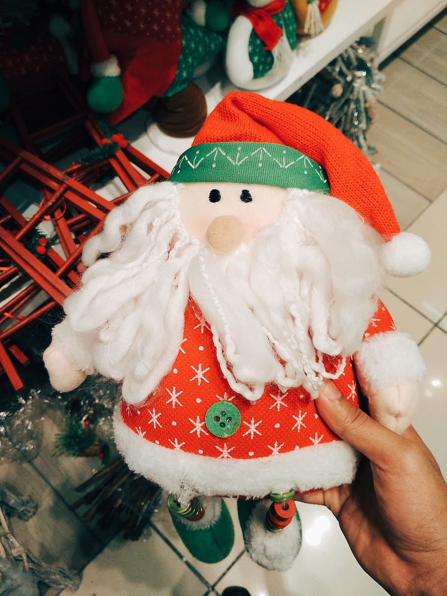 papa noel, holiday, representation, human representation, art and craft HD wallpaper