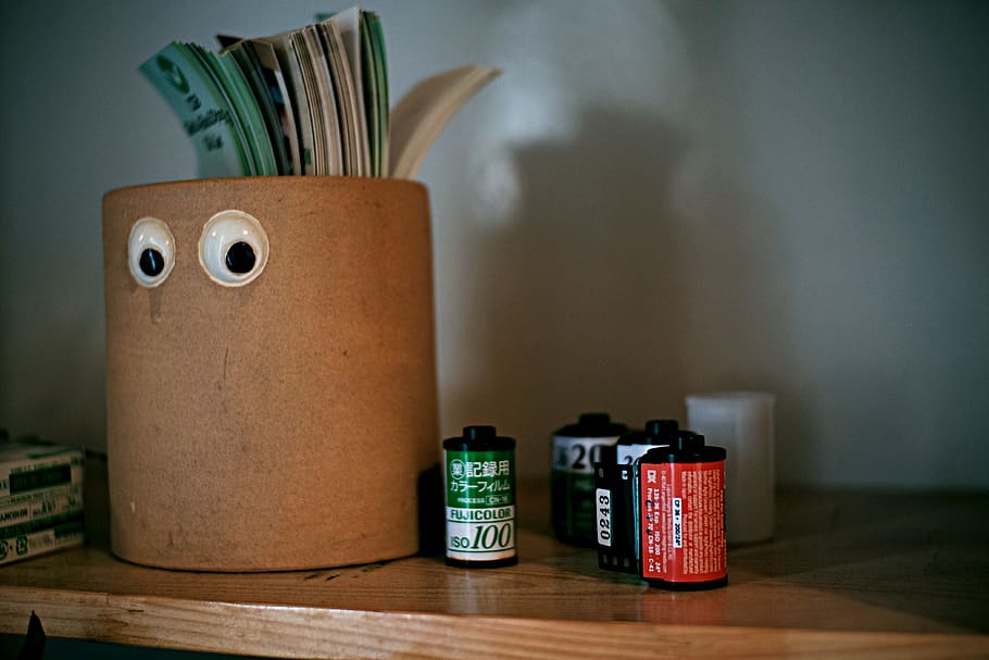 Vase On Shelf, roll films, indoors, container, no people, table HD wallpaper