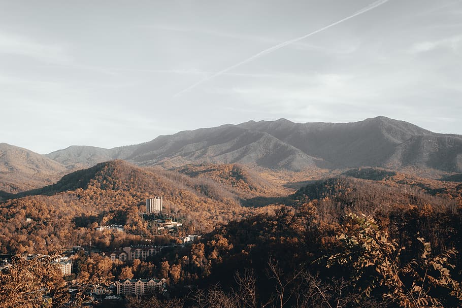 Scenic View Of Mountains During Daytime, 4k wallpaper, daylight HD wallpaper