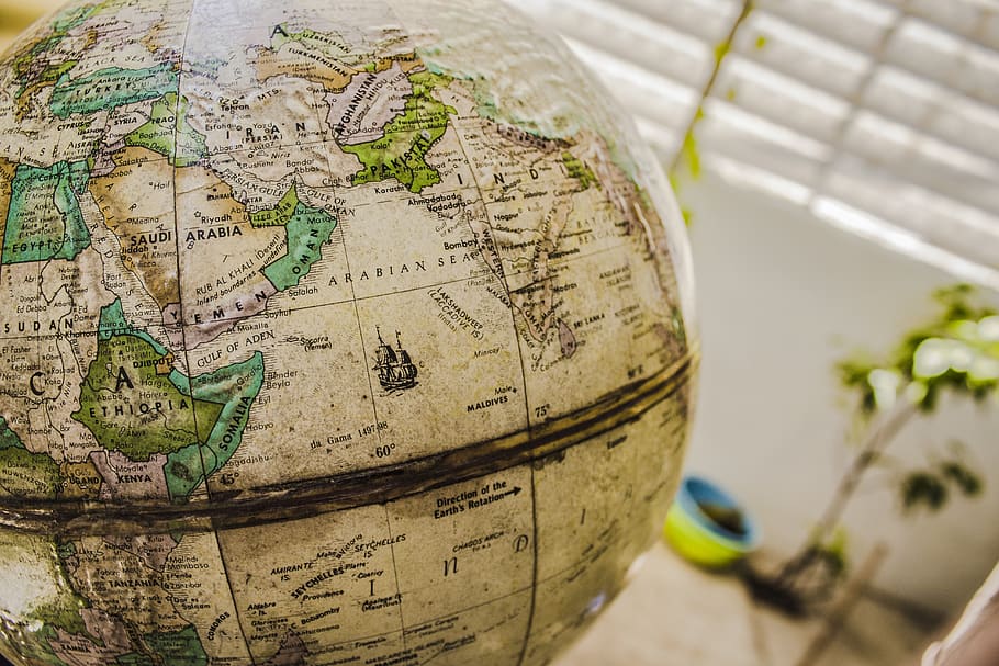 map, topography, geography, planet, continents, earth, globe HD wallpaper