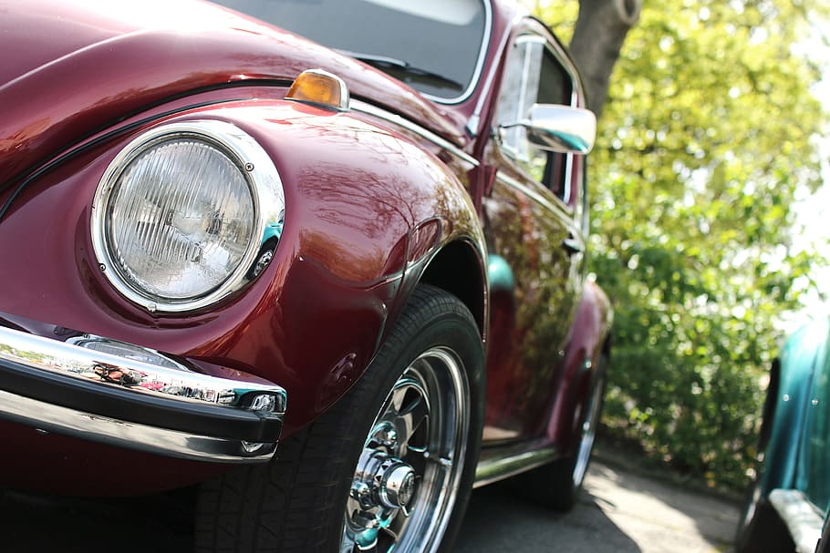 Beautiful old car in brown color, motor vehicle, mode of transportation HD wallpaper