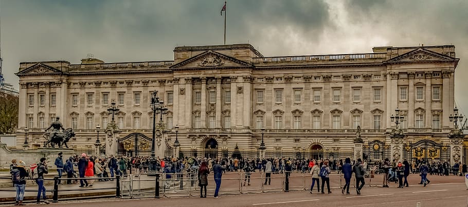 buckingham palace, square, london, architecture, tourism, historic, HD wallpaper