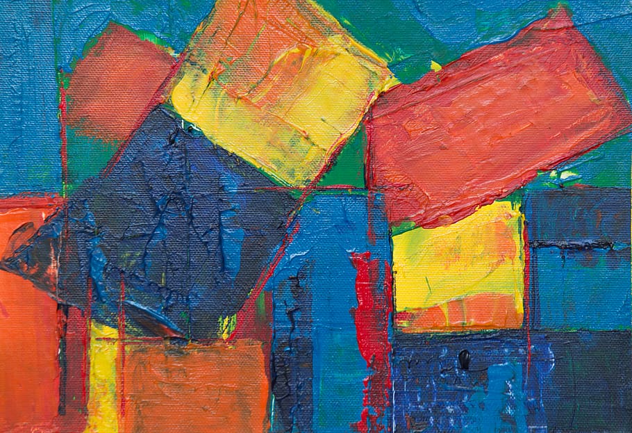 abstract painting, background, wallpaper, texture, wall art HD wallpaper