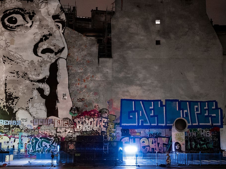 paris, france, the centre pompidou, street, streetart, urban art, HD wallpaper