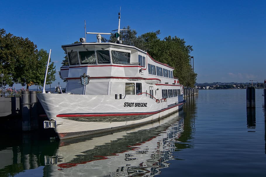ship, bregenz, lake constance, water, port, more, nautical vessel HD wallpaper