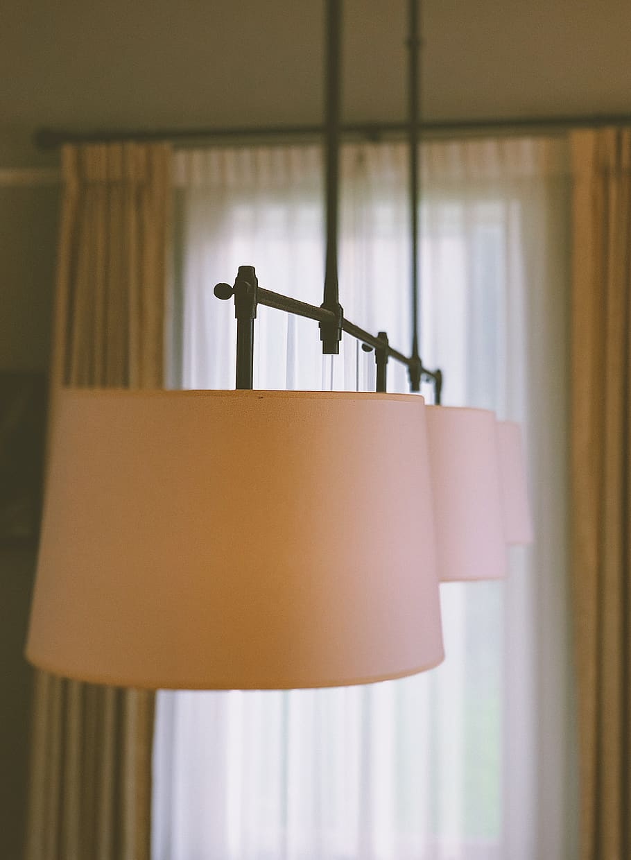 hanging pendant lamp, indoors, no people, focus on foreground HD wallpaper