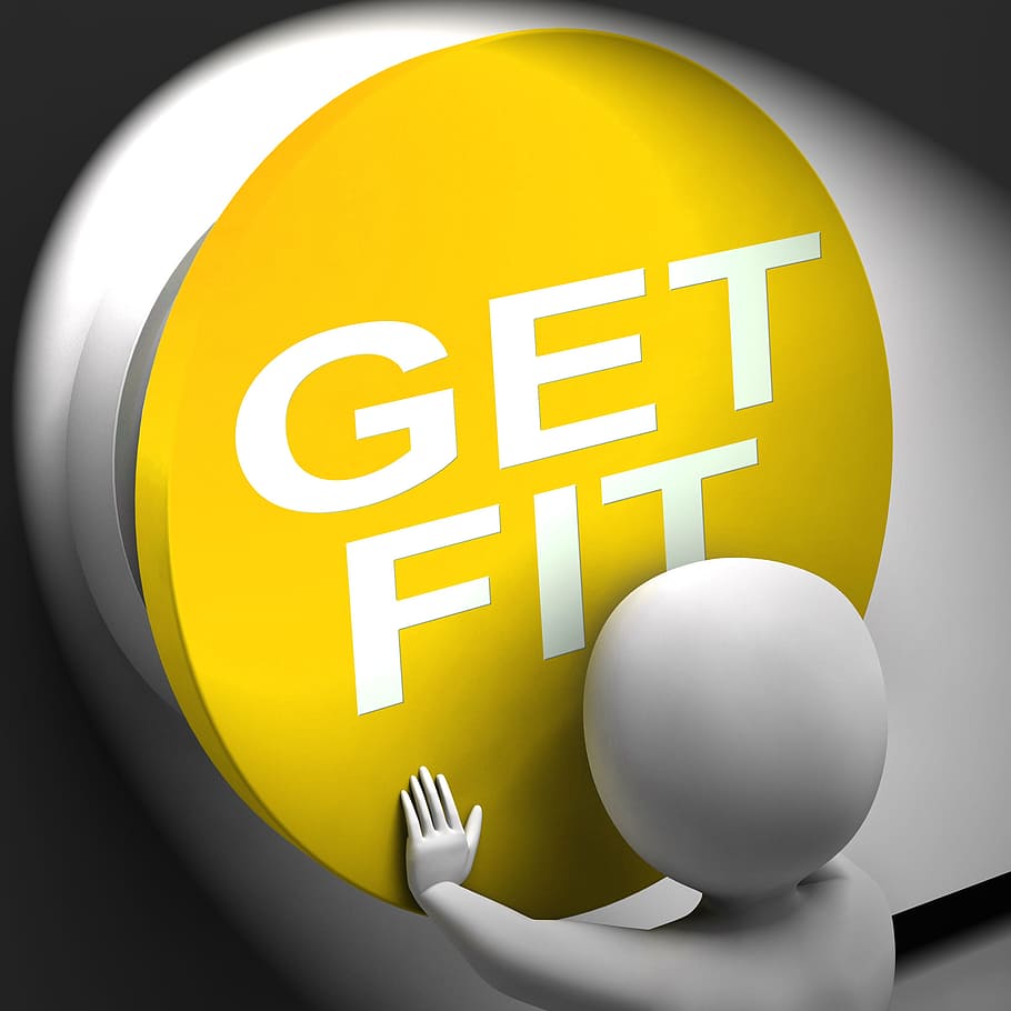 Get Fit Pressed Showing Physical And Aerobic Activity, athletic