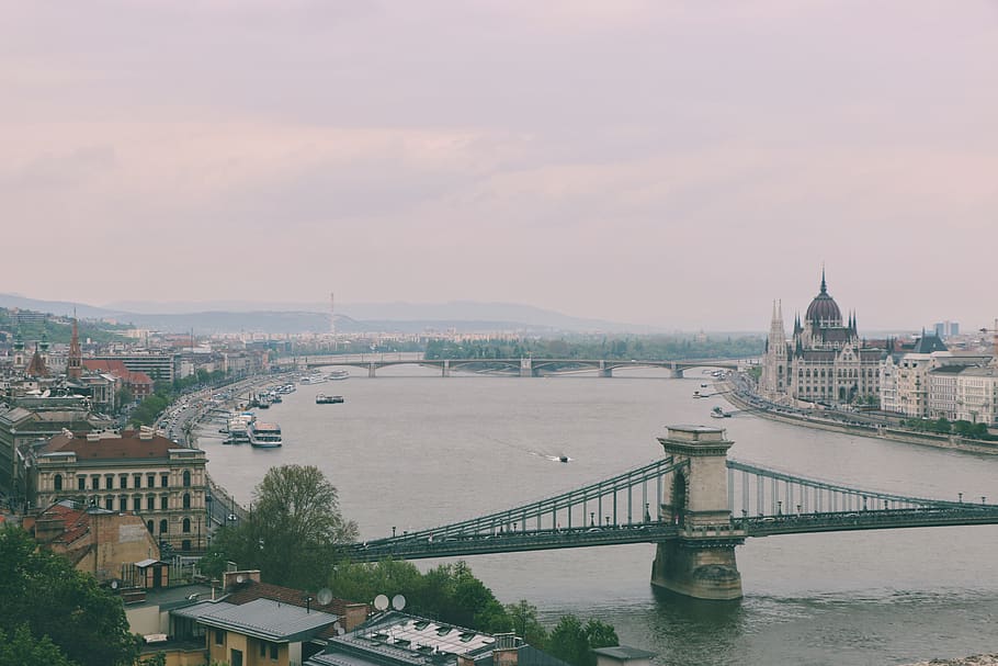 hungary, budapest, city, view, parlament, built structure, architecture HD wallpaper