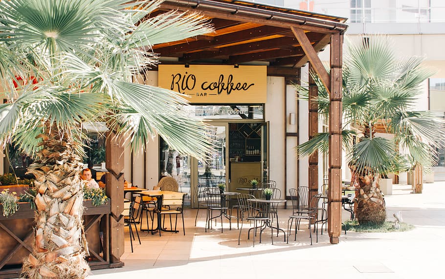 Rio Coffee Restaurant, café, cafeteria, chairs, coffee shop, HD wallpaper