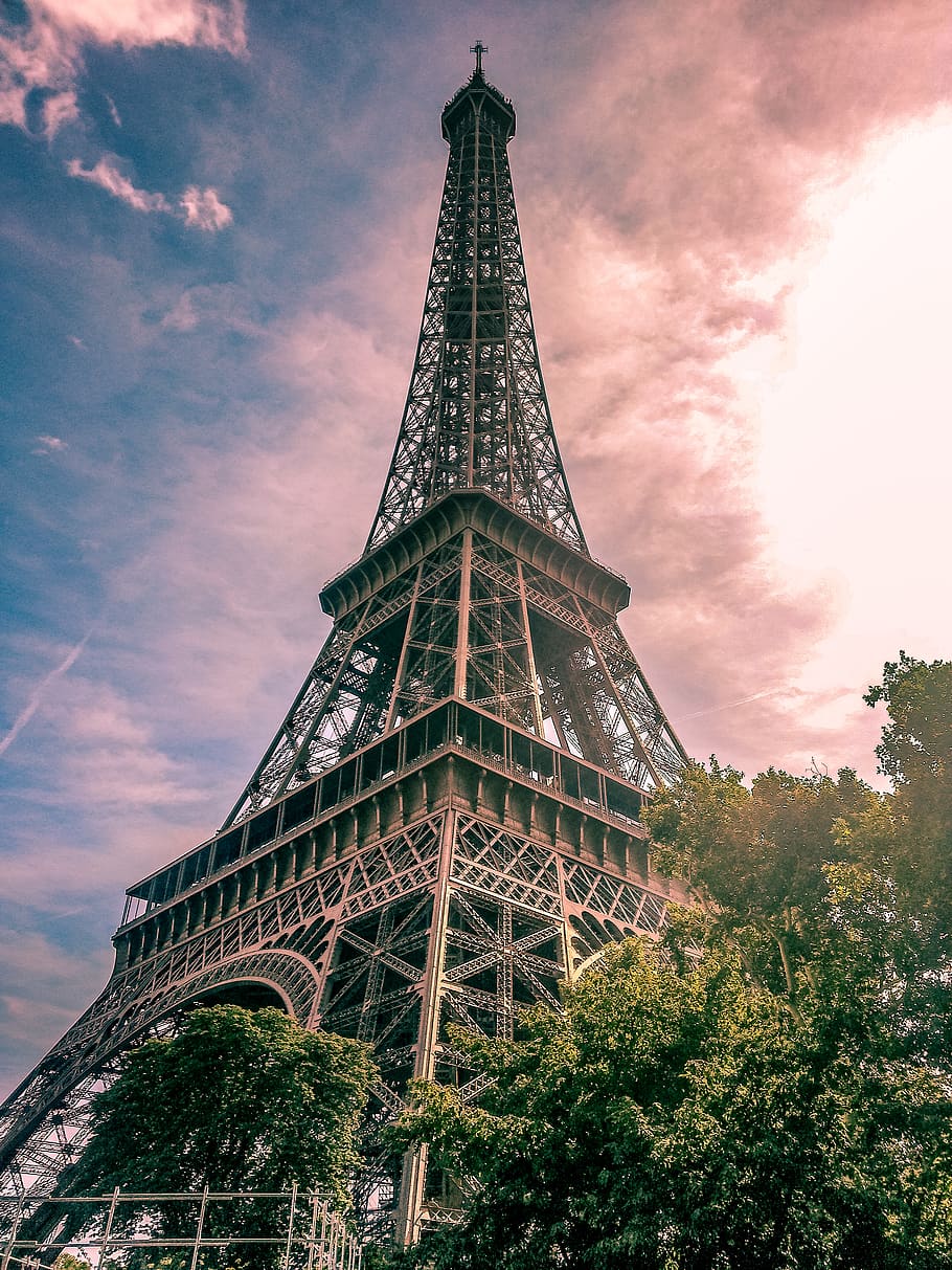 Eiffel Tower in Paris France, architecture, beautiful, building, HD wallpaper