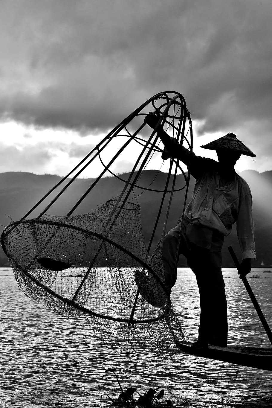 inle lake, myanmar (burma), nature, worker, street photography, HD wallpaper