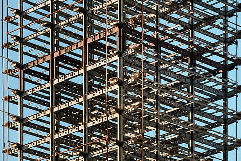 gray metal framed tower, construction, poland, kraków, scaffolding HD wallpaper