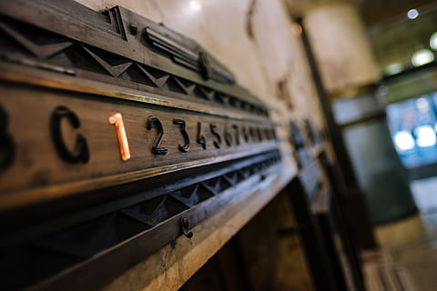 australia, melbourne, old, elevator, cbd, depth of field, numbers HD wallpaper