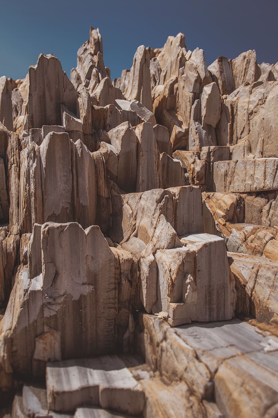 Brown Rock Formation, ancient, daylight, desert, dry, erosion HD wallpaper