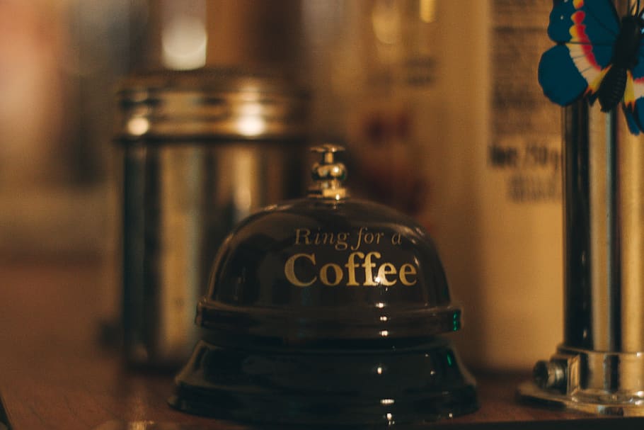 bell, experimental, indoors, text, table, focus on foreground HD wallpaper