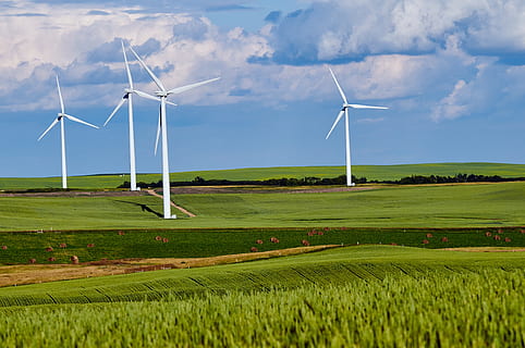 white windmill, motor, engine, machine, turbine, field, wind turbine HD wallpaper
