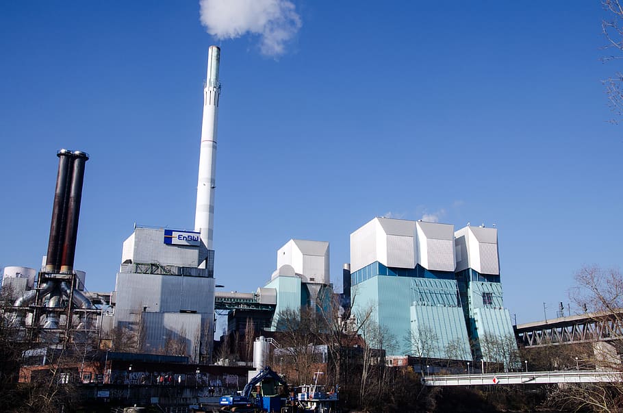 stuttgart, burning, trash, energy, sky, industrial, inudstry HD wallpaper