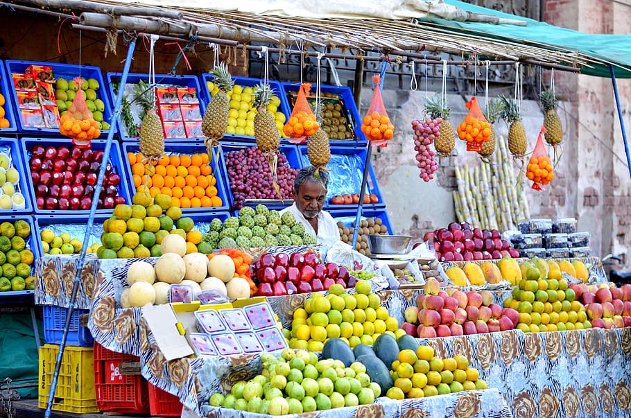 india, shop, seller, man, shopping, people, market, colorful, HD wallpaper