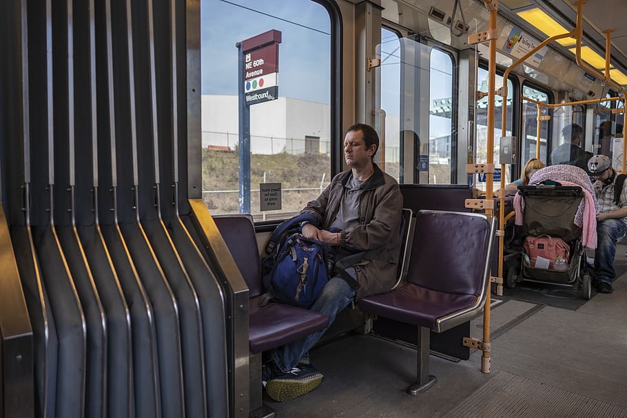 Man Sitting in Vehicle, commerce, commute, commuters, daylight HD wallpaper